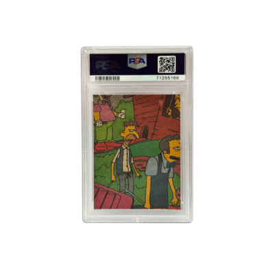 1990 Topps Simpsons "This Is the Life, Man!" Sticker – PSA 9 Mint - Image 2