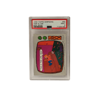 1990 Topps Simpsons "This Is the Life, Man!" Sticker – PSA 9 Mint