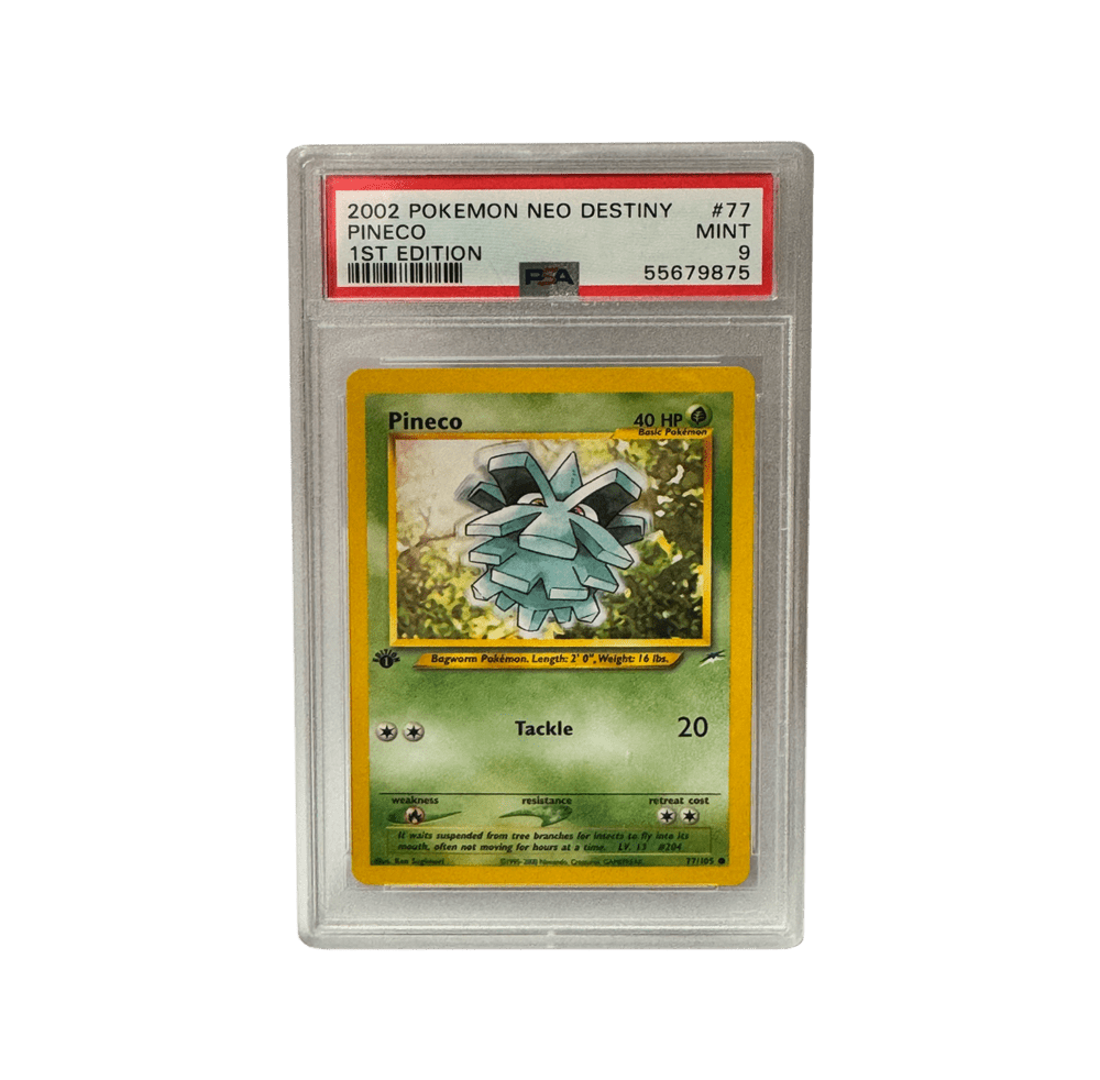 Pineco - PSA Graded MINT 9 - 2002 Pokémon Neo Destiny 1st Edition
