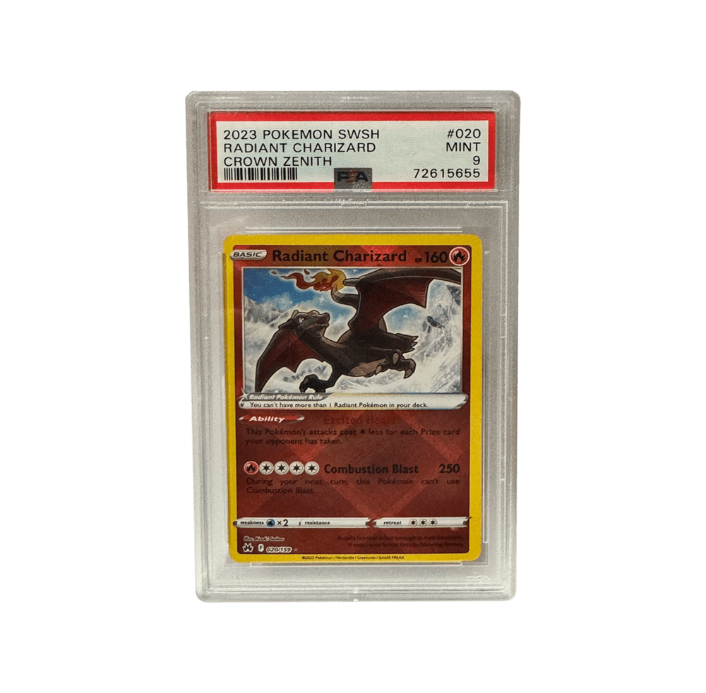 Radiant Charizard - PSA Graded MINT 9 - 2023 Crown Zenith