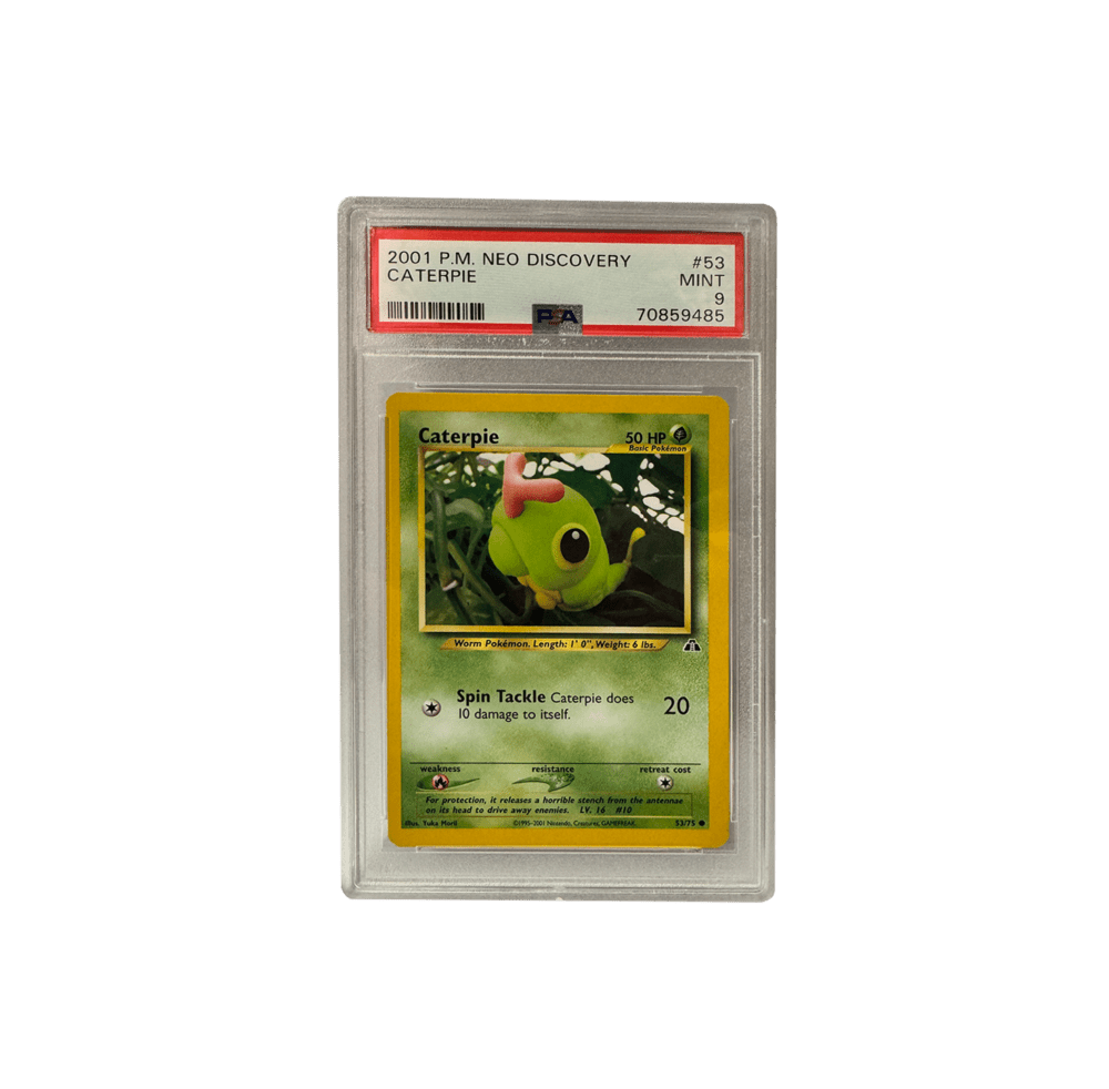 Caterpie - PSA Graded Mint 9 - Neo Discovery (2001)