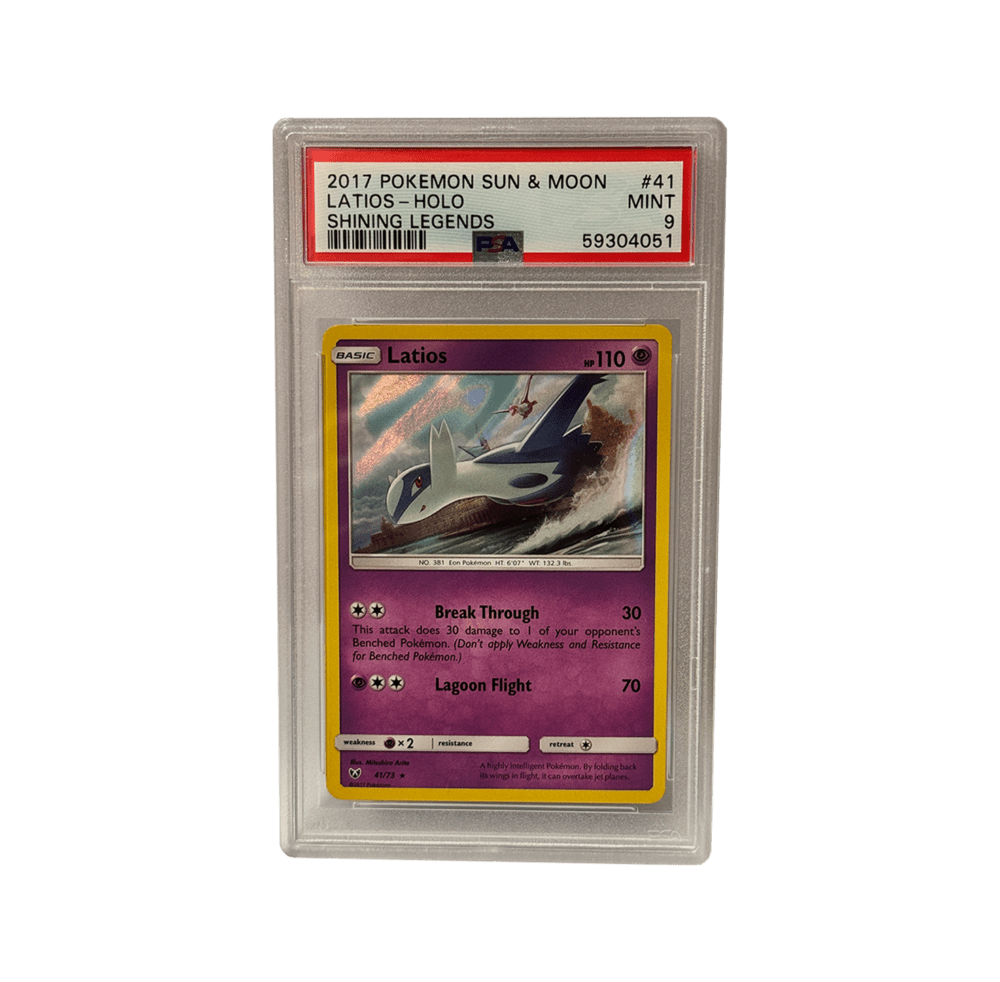 Latios - PSA Graded Mint 9 - Shining Legends #41 (Holo)