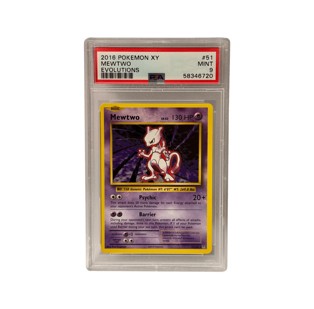 Mewtwo - PSA Graded MINT 9 - 2016 Pokémon XY Evolutions #51