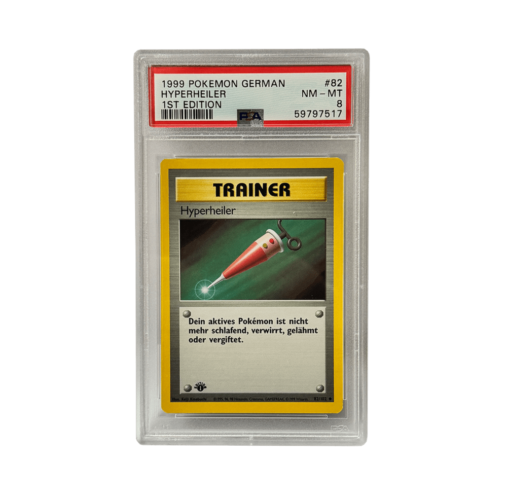 Hyperheiler (Trainer) - PSA Graded NM-MT 8 - 1st Edition German Base Set #82