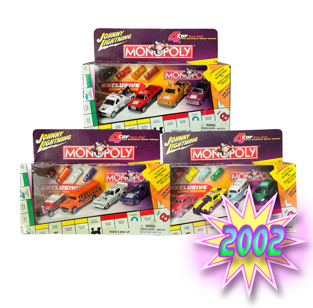 Johnny Lightning Monopoly 4-Car Box Set (Variable Listing) – NIB