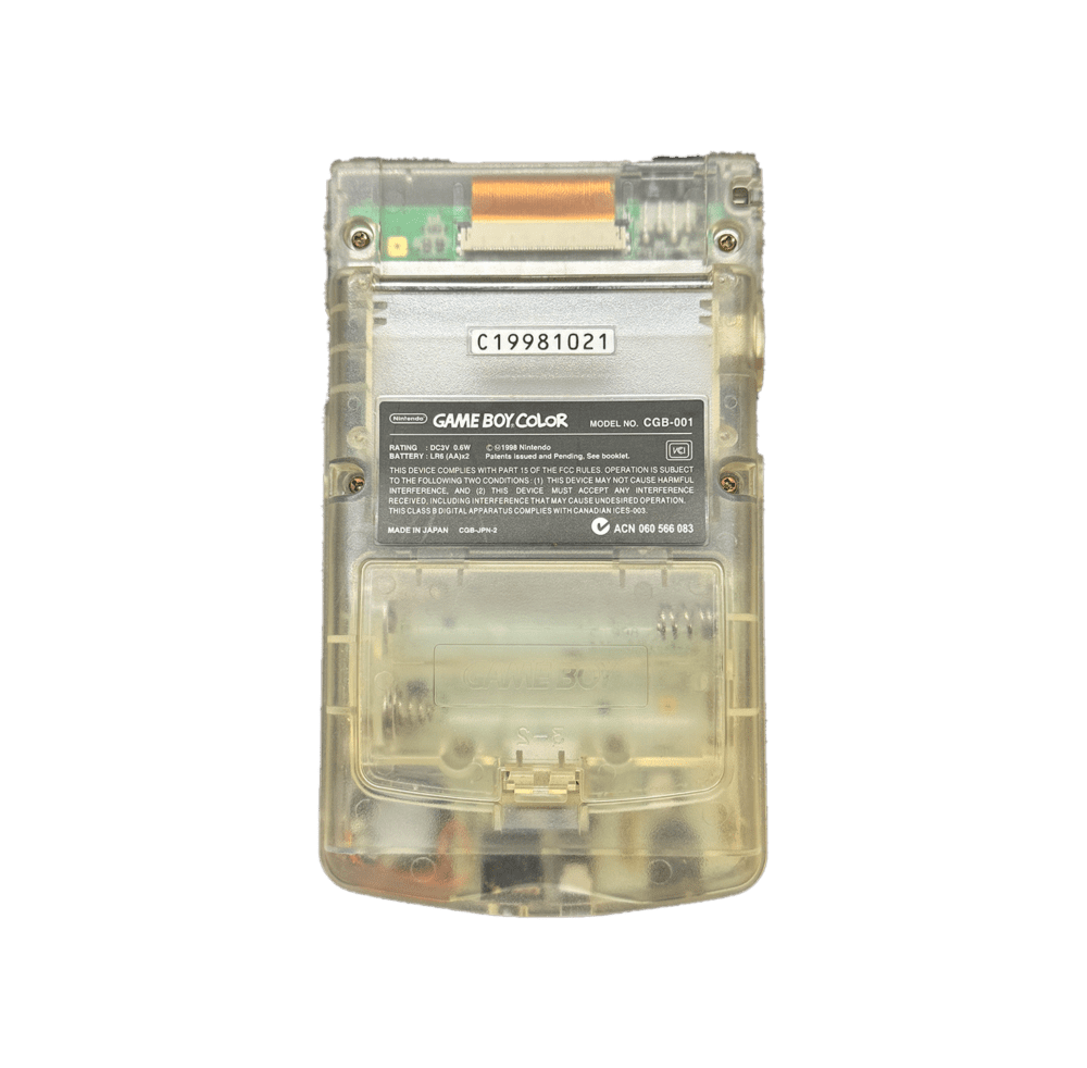 Japan-Exclusive Skeleton White Game Boy Color (CPU-01) - Image 2