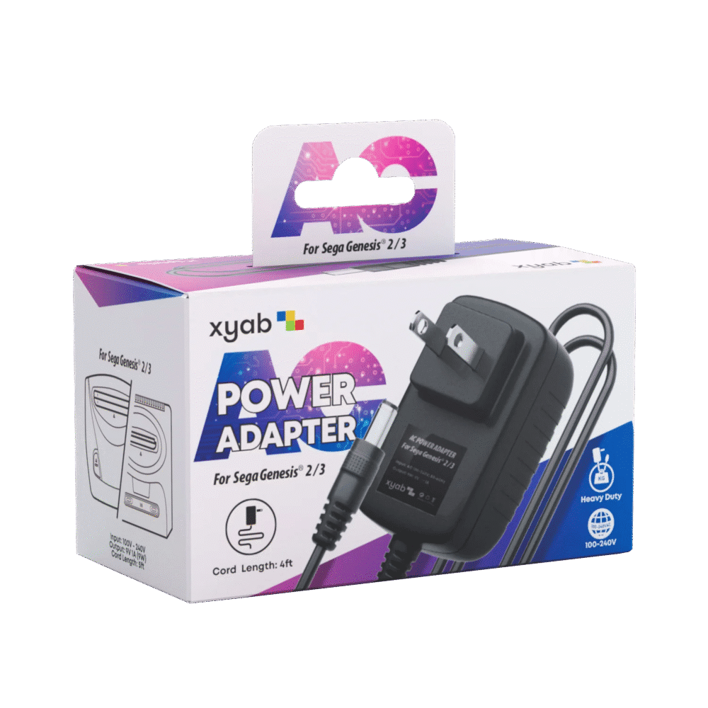 XYAB Power Adapter – Genesis 2® / Genesis 3® / Game Gear®