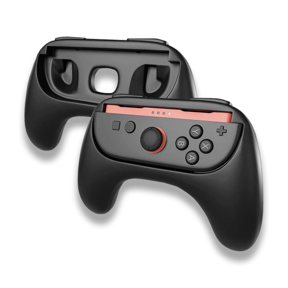 XYAB 2-Pack Controller Grips – Black (Compatible with Switch 2® Joycon)
