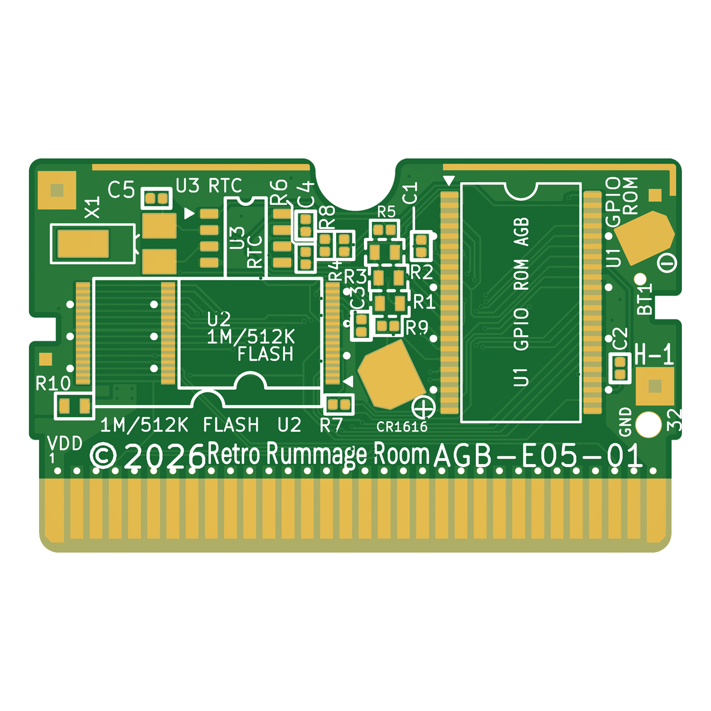 Game Boy Advance AGB-E05-01 - Replacement Board - Unpopulated